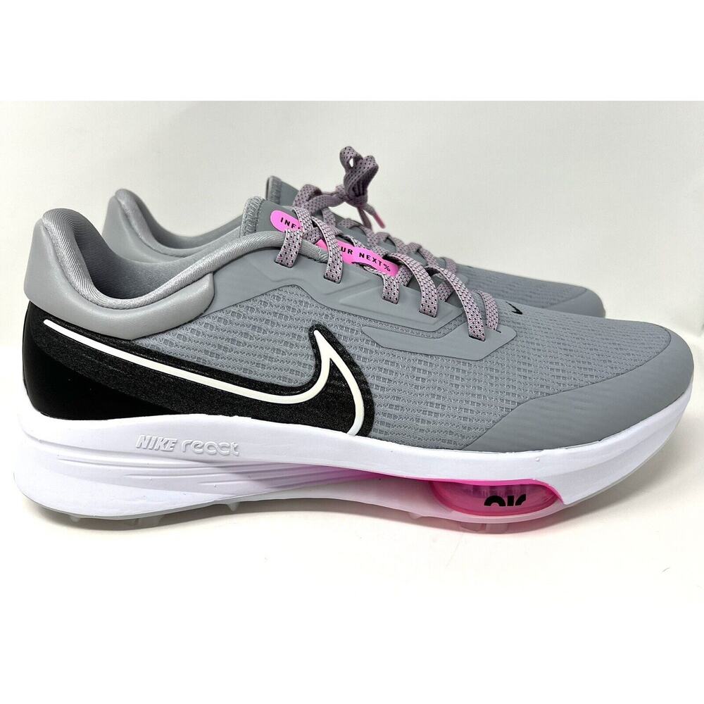 Nike Air Zoom Infinity Tour Next% Wolf Grey Pink Spell Size 10 DC5221-060 NO BOX